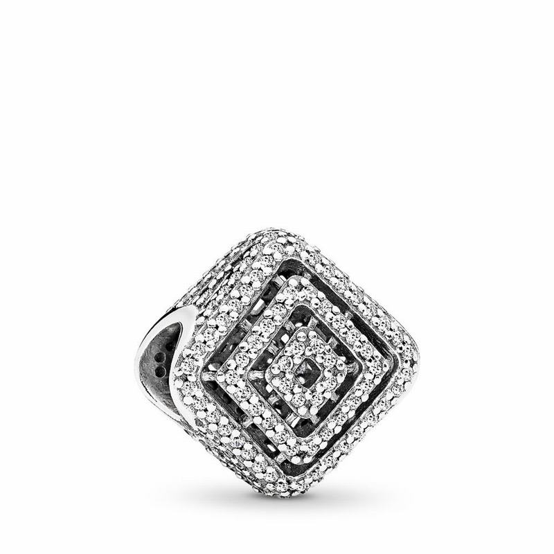 Pandora Geometric Lines Charm Silver Egypt PX0694251